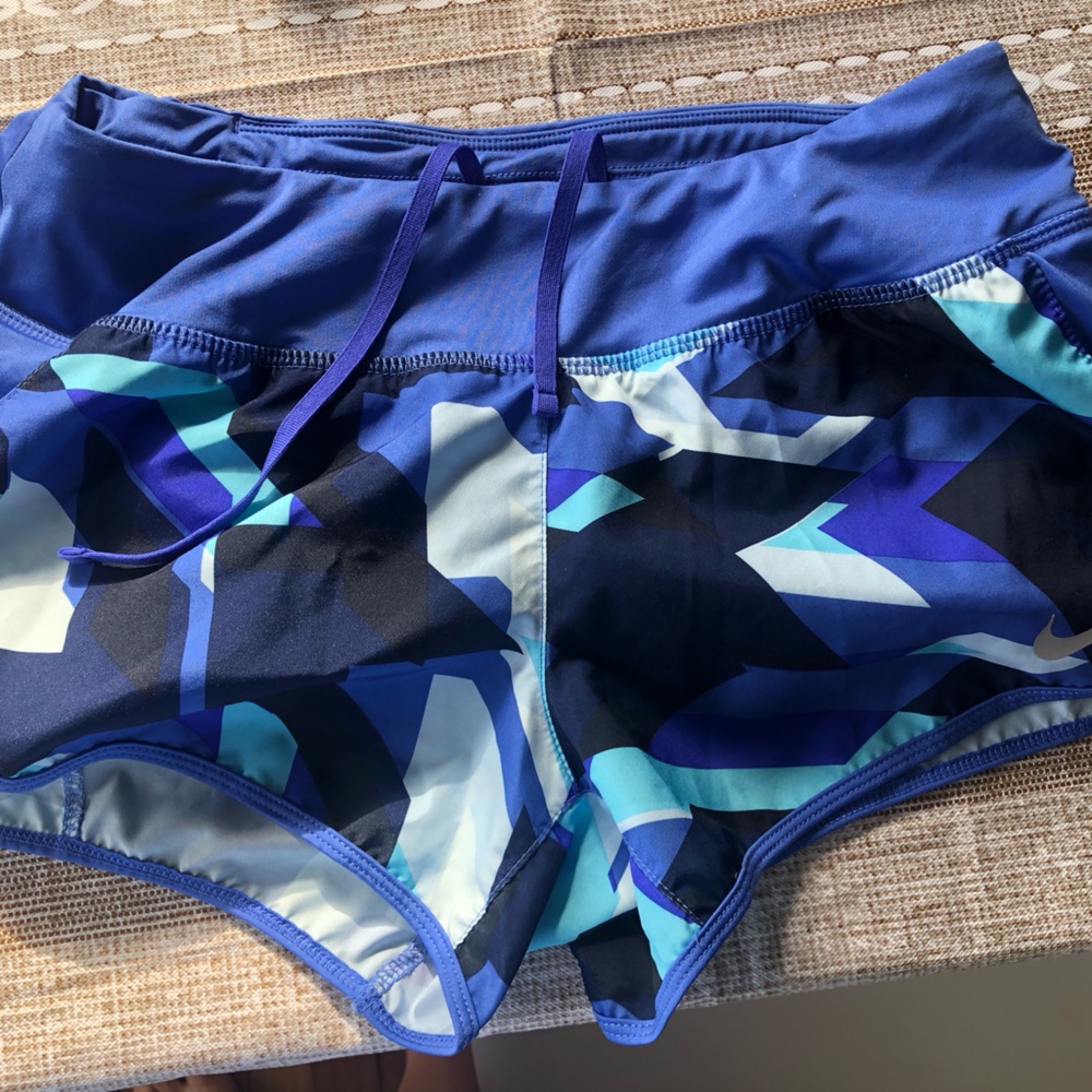Nike Dri Fit women’s running shorts.